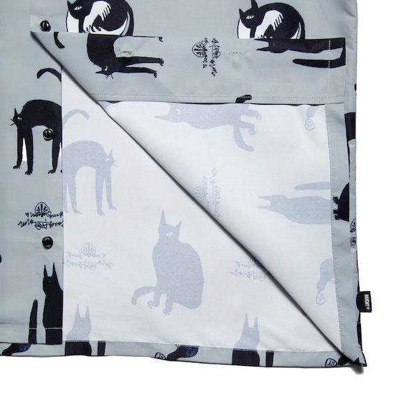 HAIGHT �إ��� KB CATS OPEN COLLAR SHIRT