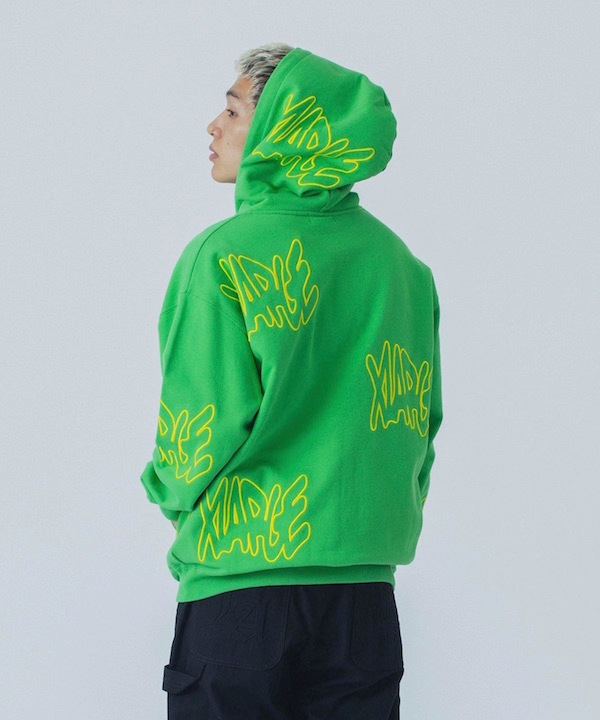 XLARGE ȥ顼 ALLOVER LOGO ZIP HOODED SWEATSHIRT