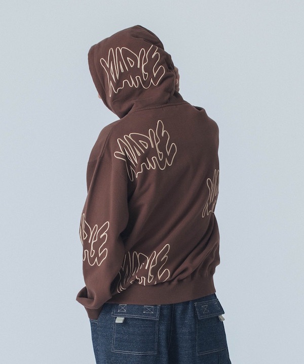 XLARGE ȥ顼 ALLOVER LOGO ZIP HOODED SWEATSHIRT