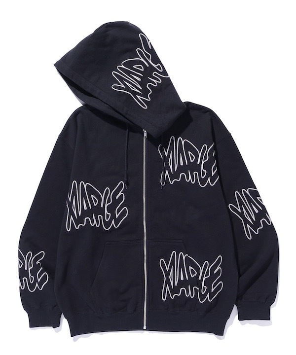 XLARGE ȥ顼 ALLOVER LOGO ZIP HOODED SWEATSHIRT