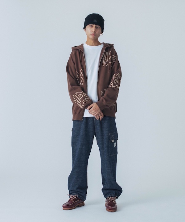 XLARGE ȥ顼 ALLOVER LOGO ZIP HOODED SWEATSHIRT