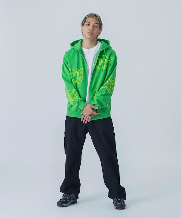 XLARGE ȥ顼 ALLOVER LOGO ZIP HOODED SWEATSHIRT