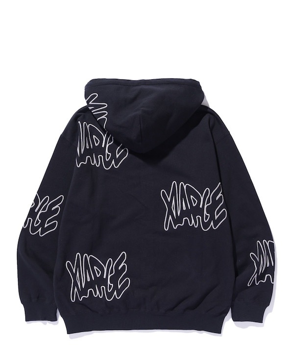 XLARGE ȥ顼 ALLOVER LOGO ZIP HOODED SWEATSHIRT