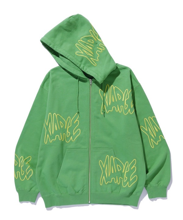 XLARGE ȥ顼 ALLOVER LOGO ZIP HOODED SWEATSHIRT