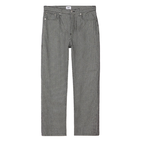 OBEY ���٥� Classic Baggy Plaid Denim