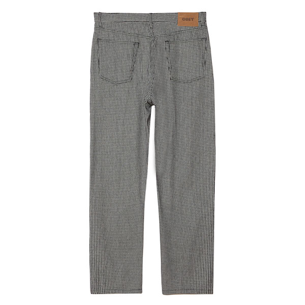 OBEY ���٥� Classic Baggy Plaid Denim