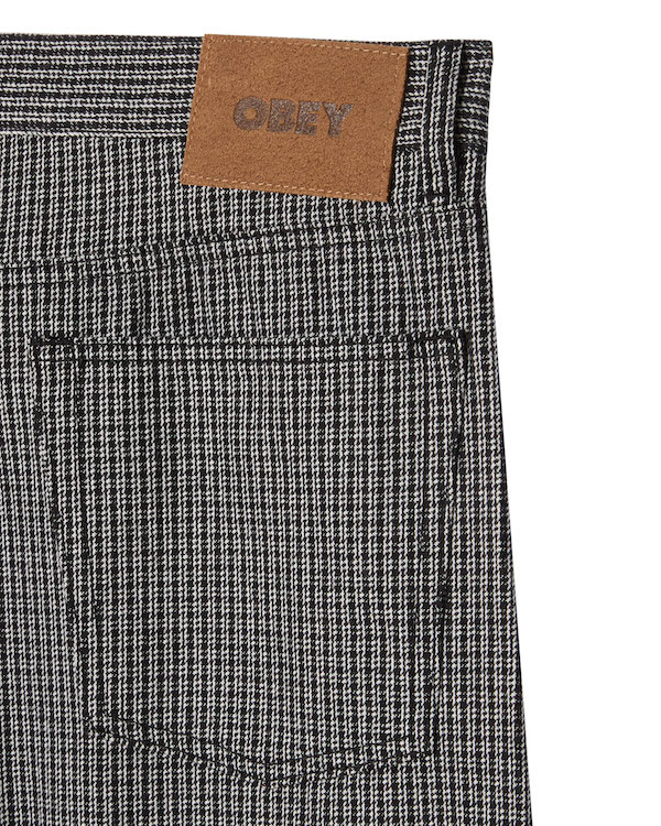 OBEY ���٥� Classic Baggy Plaid Denim