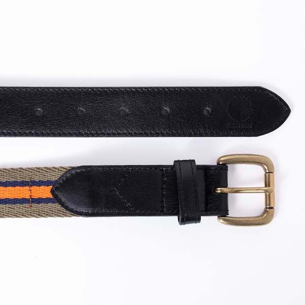 Hellrazor �إ�쥤���� TRIM STRIPED LEATHER BELT
