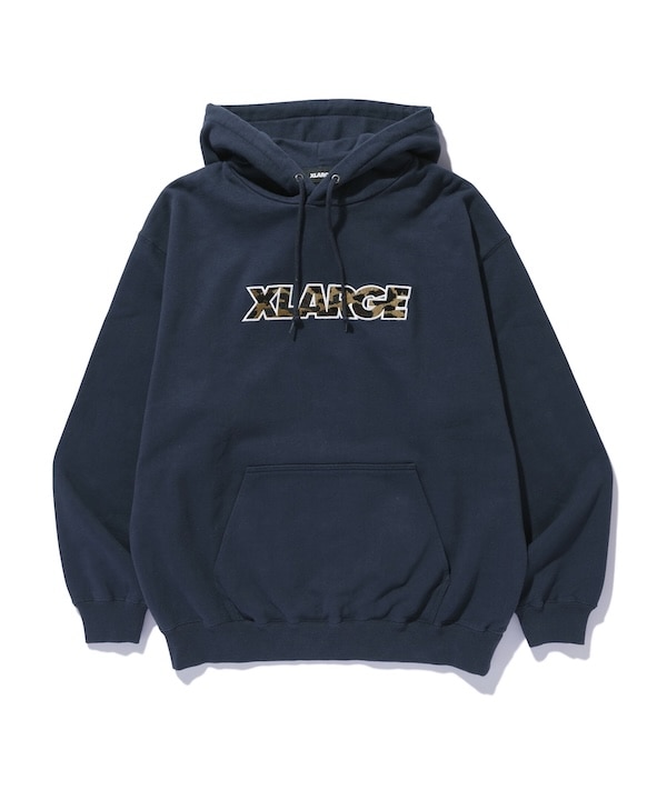 XLARGE �������ȥ�顼�� STANDARD LOGO HOODED SWEATSHIRT