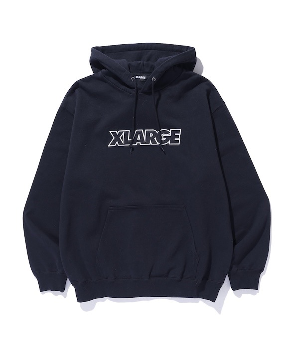 XLARGE �������ȥ�顼�� STANDARD LOGO HOODED SWEATSHIRT
