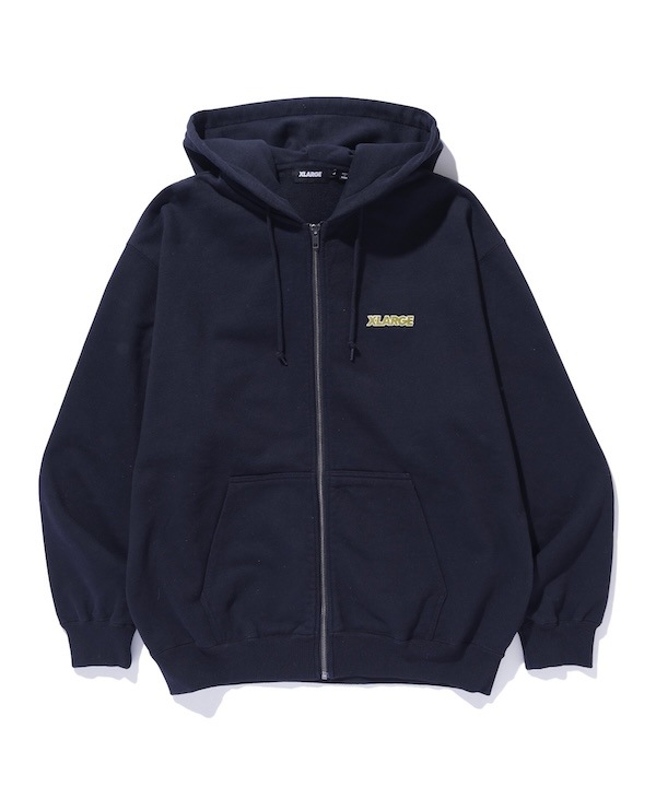 XLARGE �������ȥ�顼�� OLD OG ZIP HOODED SWEATSHIRT
