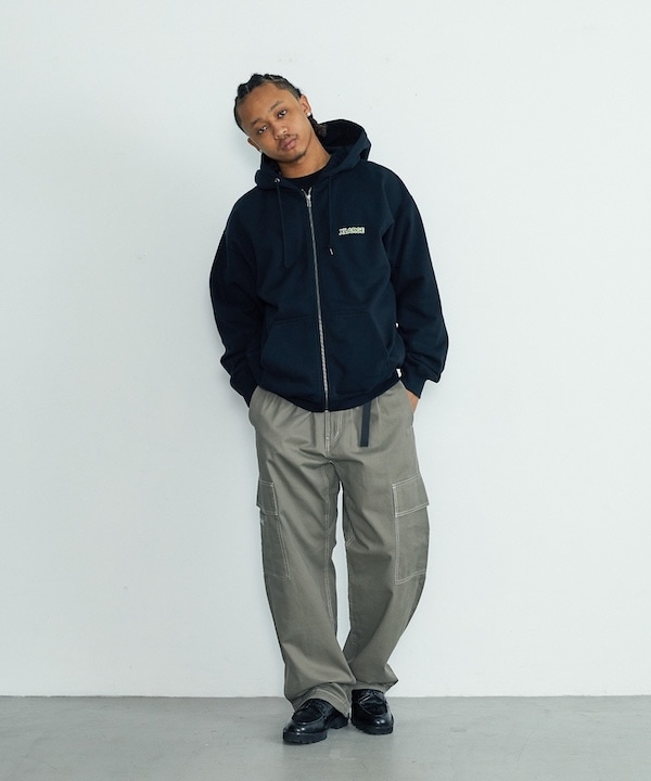 XLARGE �������ȥ�顼�� OLD OG ZIP HOODED SWEATSHIRT