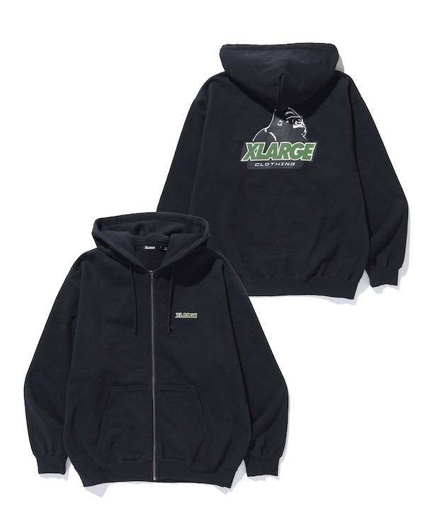 XLARGE �������ȥ�顼�� OLD OG ZIP HOODED SWEATSHIRT