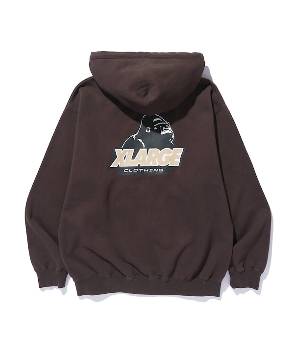 XLARGE �������ȥ�顼�� OLD OG ZIP HOODED SWEATSHIRT