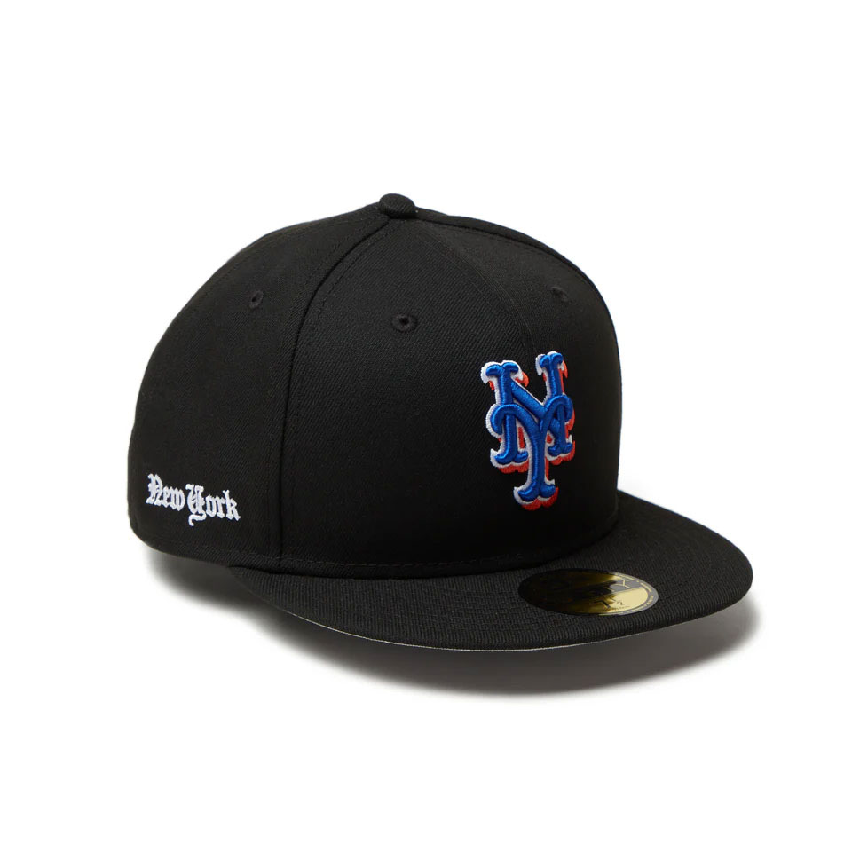 NEW ERA ニューエラ 59FIFTY MLB Old English Newyork Mets Black