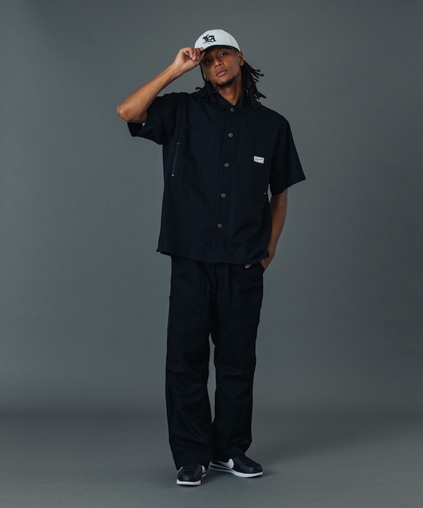XLARGE �������ȥ�顼�� SIDE ZIP S/S WORK SHIRT