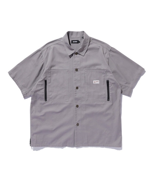 XLARGE �������ȥ�顼�� SIDE ZIP S/S WORK SHIRT