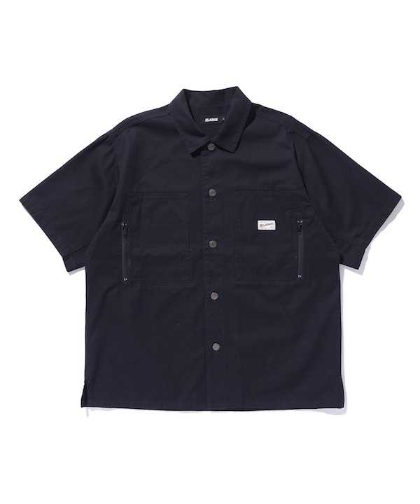 XLARGE �������ȥ�顼�� SIDE ZIP S/S WORK SHIRT