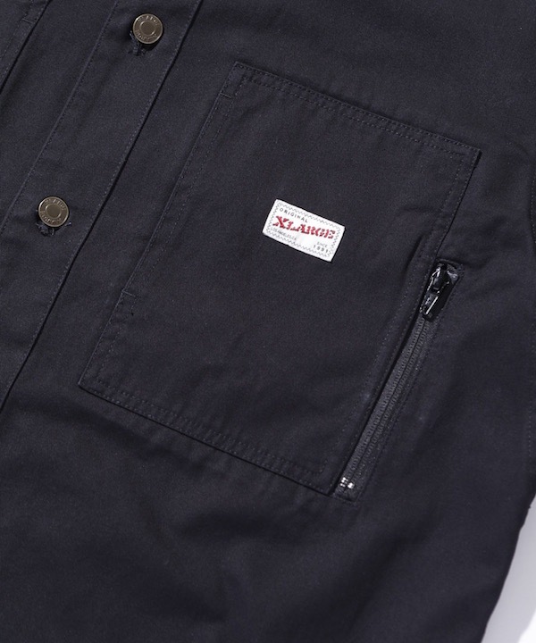 XLARGE �������ȥ�顼�� SIDE ZIP S/S WORK SHIRT