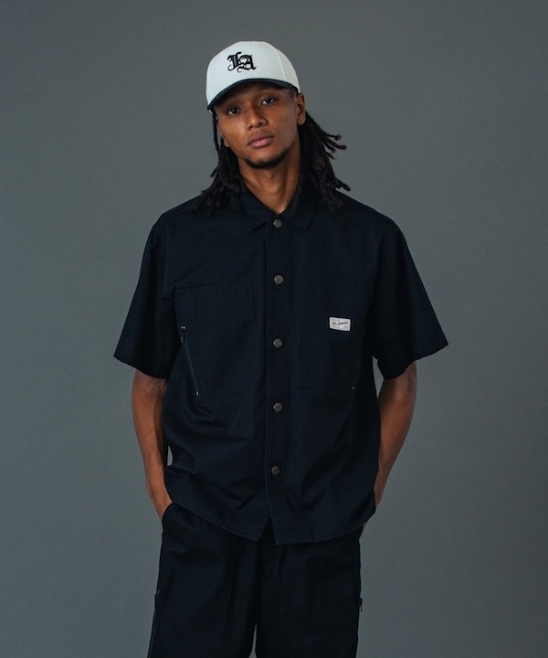XLARGE �������ȥ�顼�� SIDE ZIP S/S WORK SHIRT