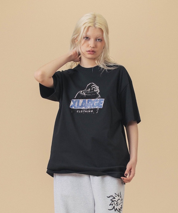 XLARGE �������ȥ�顼�� RHINE STONE SLANTED OG S/S TEE