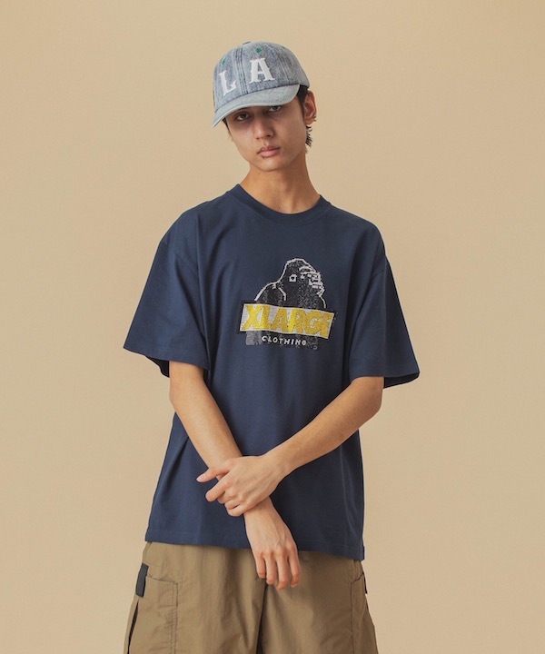 XLARGE �������ȥ�顼�� RHINE STONE SLANTED OG S/S TEE