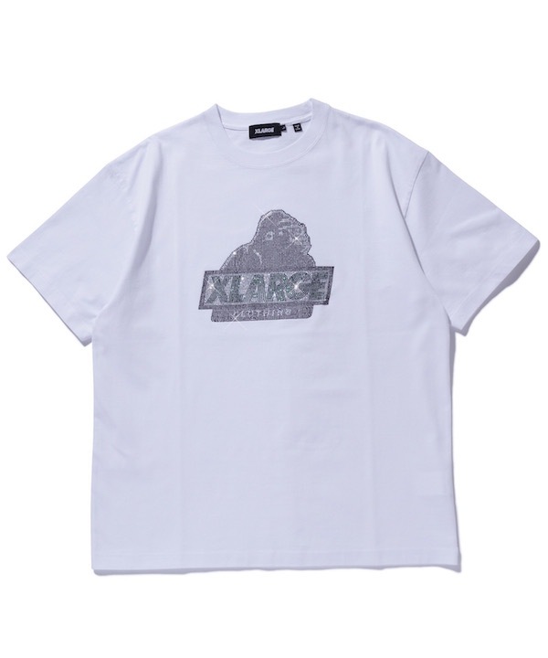 XLARGE �������ȥ�顼�� RHINE STONE SLANTED OG S/S TEE
