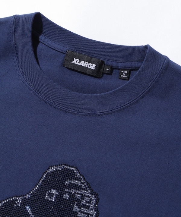 XLARGE �������ȥ�顼�� RHINE STONE SLANTED OG S/S TEE