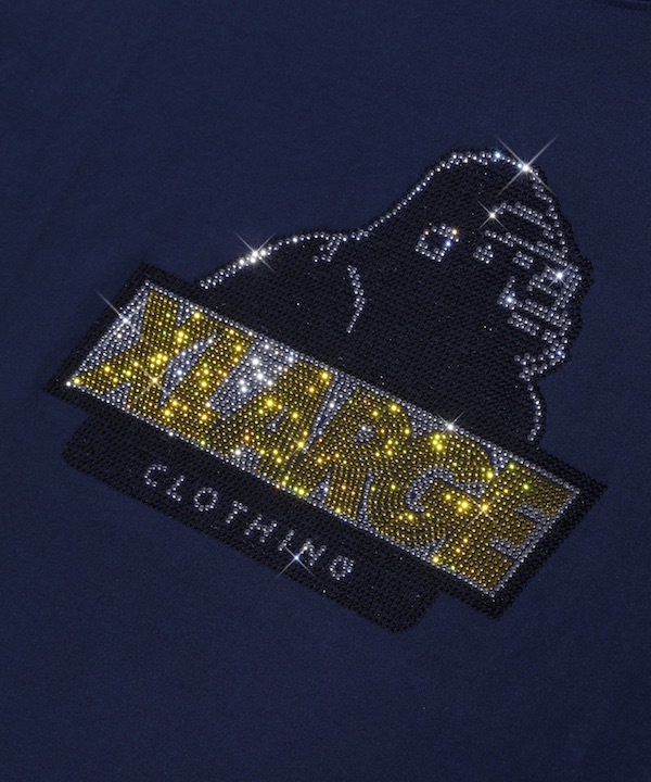 XLARGE �������ȥ�顼�� RHINE STONE SLANTED OG S/S TEE