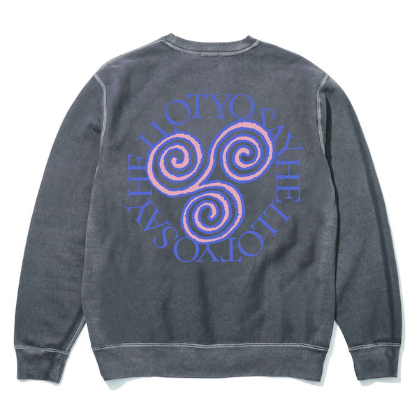 SAYHELLO �����ϥ��� Pigment Slap Logo Crew