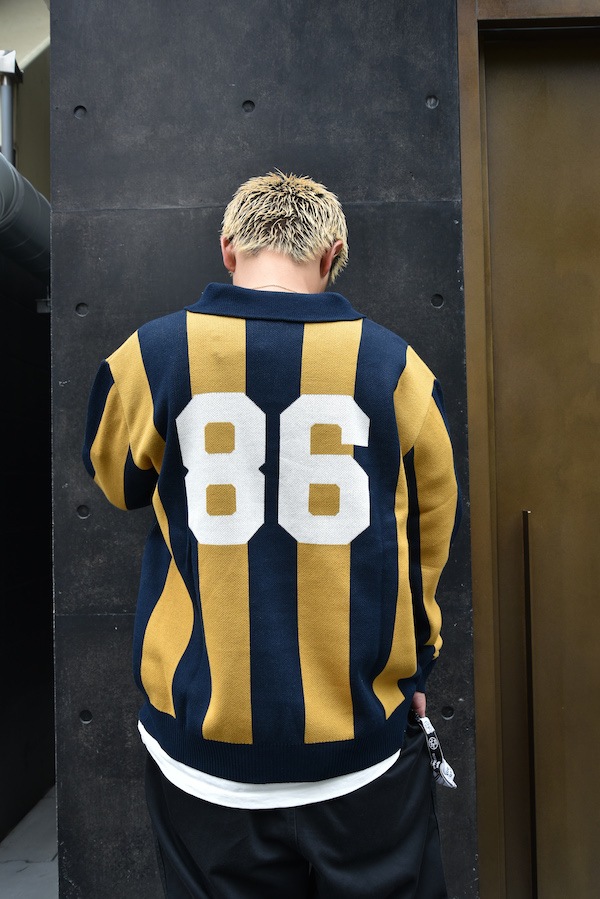 430 fourthirty �ե��������ƥ� L/S STRIPE JERSEY KNIT POLO