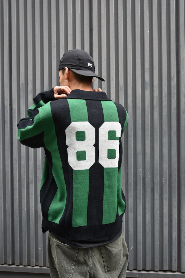430 fourthirty �ե��������ƥ� L/S STRIPE JERSEY KNIT POLO