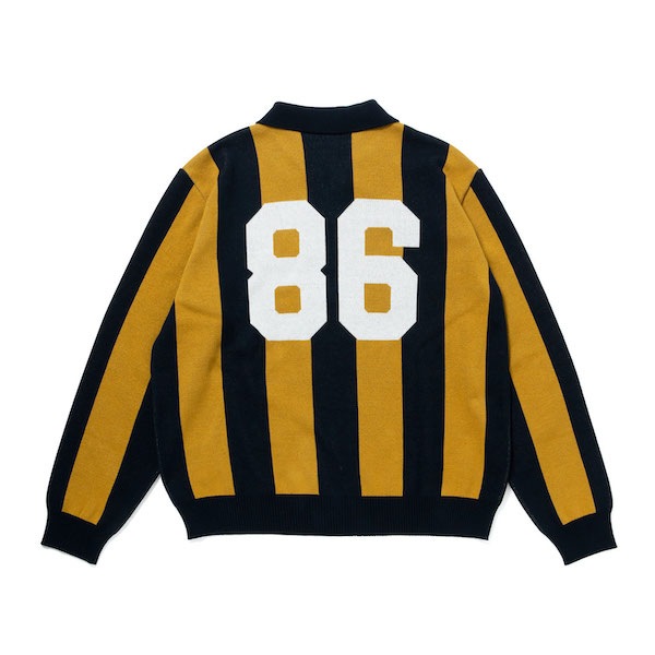 430 fourthirty �ե��������ƥ� L/S STRIPE JERSEY KNIT POLO