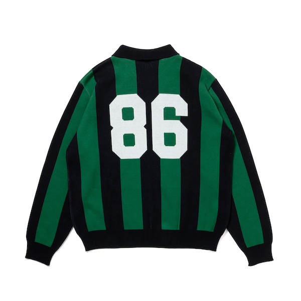 430 fourthirty �ե��������ƥ� L/S STRIPE JERSEY KNIT POLO