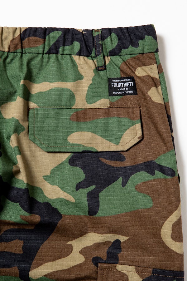 430 fourthirty �ե��������ƥ� CAMO ESLOT CARGO PANTS
