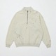 BAL Х BAL / RUSSELL DISTRESSED ATHLETIC HEAVY COTTON HALF ZIP