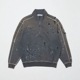 BAL Х BAL / RUSSELL DISTRESSED ATHLETIC HEAVY COTTON HALF ZIP