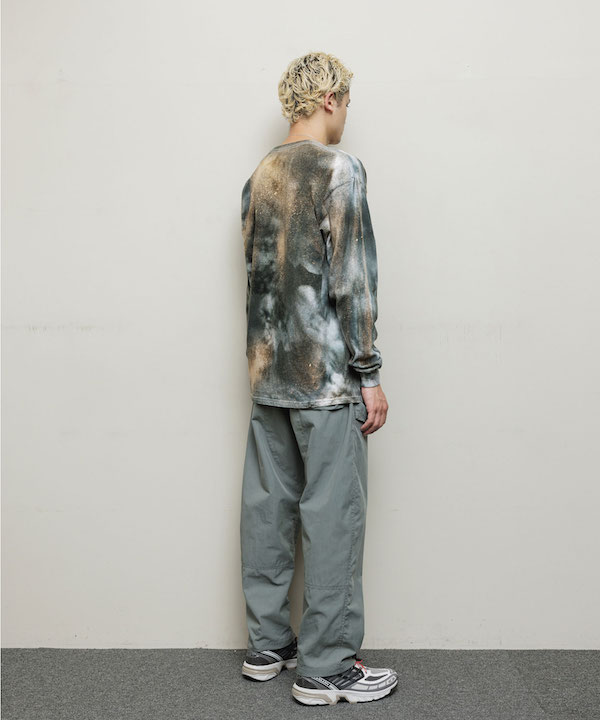 BAL �Х� LOGO TIE DYE LS TEE