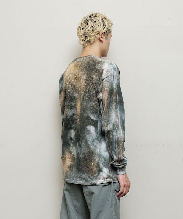 BAL �Х� LOGO TIE DYE LS TEE