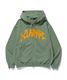 XLARGE �������ȥ�顼�� DISTORTED LOGO ZIP UP HOODED SWEATSHIRT
