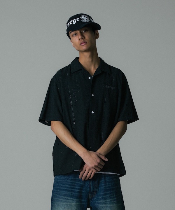 XLARGE �������ȥ�顼�� S/S LACE SHIRT