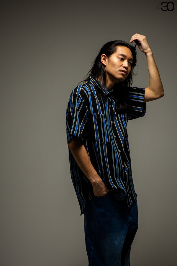 430 fourthirty �ե��������ƥ� S/S DRP STRIPE SHIRT