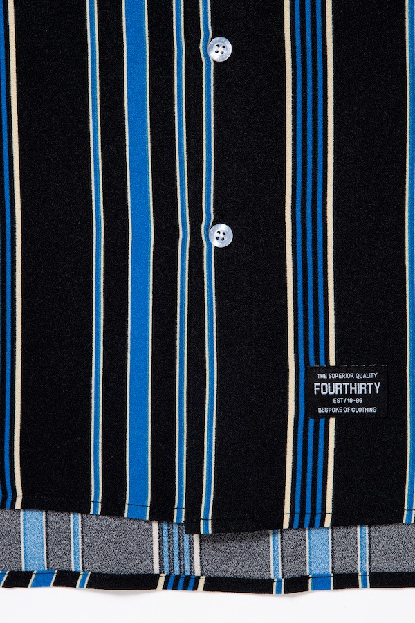 430 fourthirty �ե��������ƥ� S/S DRP STRIPE SHIRT