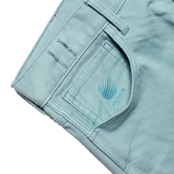 Hellrazor �إ�쥤���� BAGGIE OVER DYE DENIM PANTS