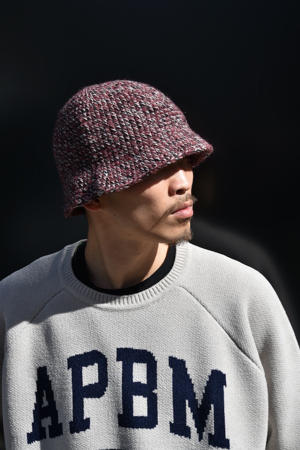 BAL Х MIXED HAND KNIT BUCKET HAT