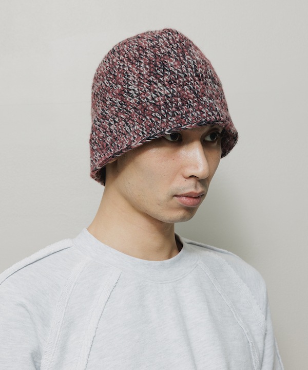 BAL Х MIXED HAND KNIT BUCKET HAT
