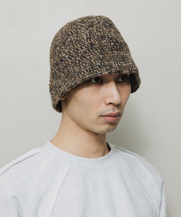 BAL Х MIXED HAND KNIT BUCKET HAT