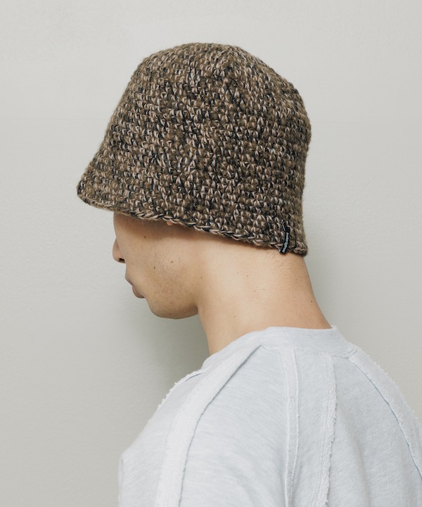 BAL Х MIXED HAND KNIT BUCKET HAT