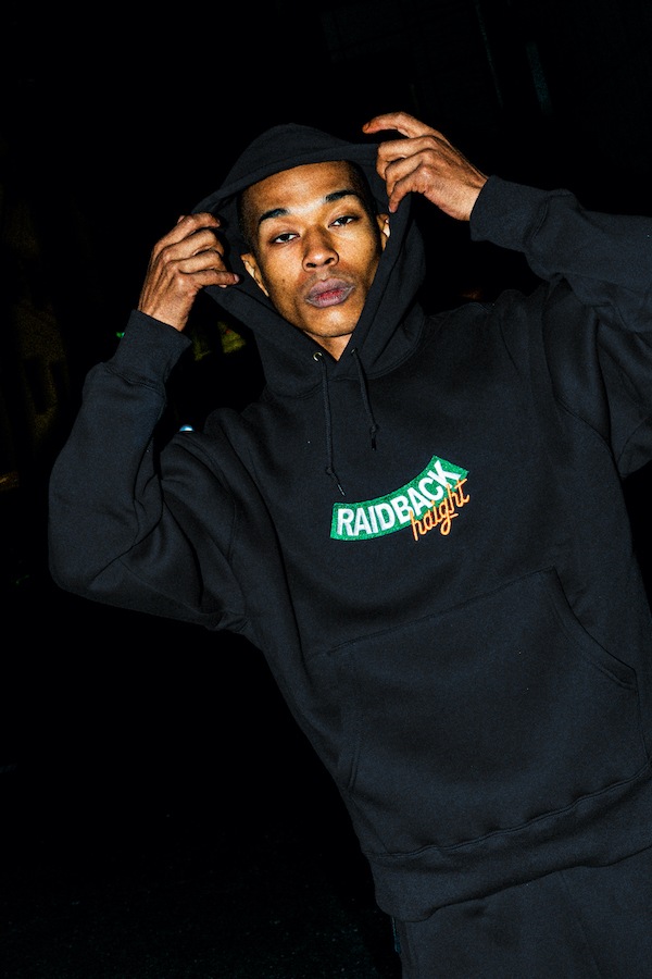 HAIGHT �إ��� RAIDBACK ARCH LOGO HOODIE