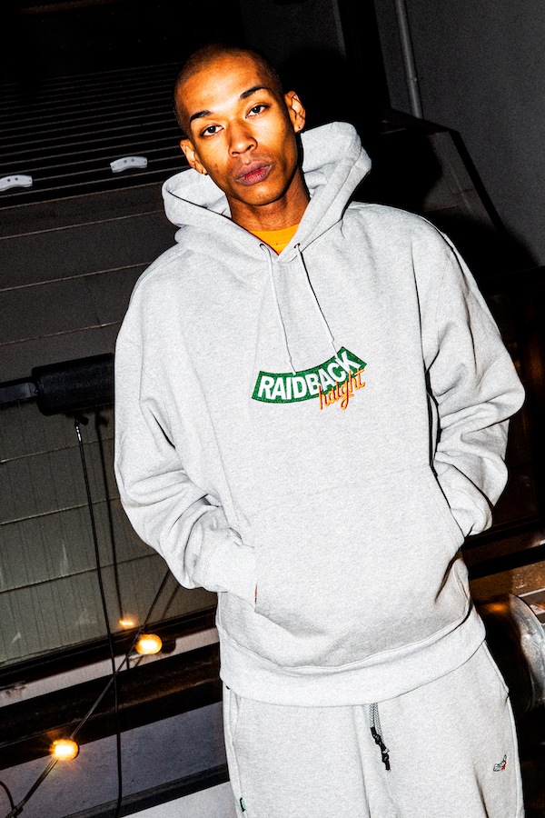 HAIGHT �إ��� RAIDBACK ARCH LOGO HOODIE